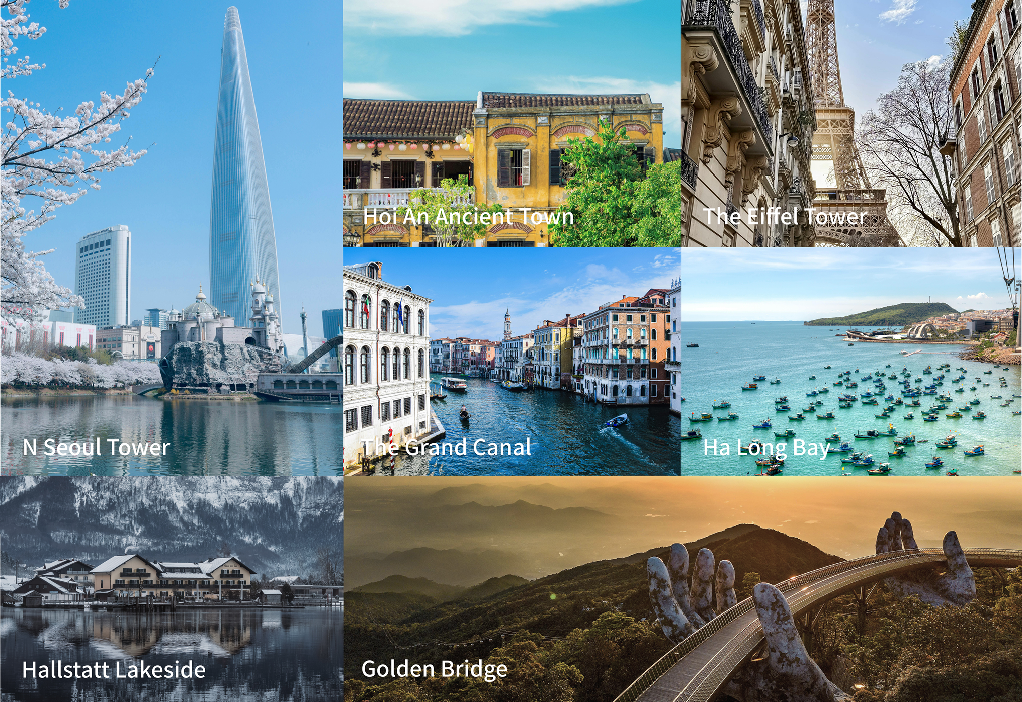 Travel destinations with ALOO eSIM